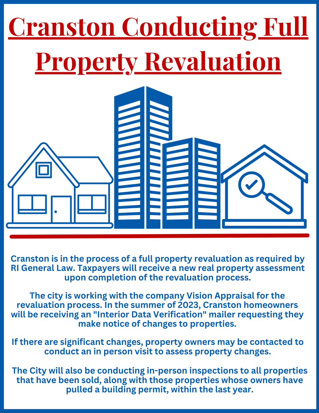 Cranston Conducting Full Property Revaluation